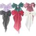 MOUOGO Silky Satin Hair Bows Oversized Long Tail for Women Girls Mujeres - Aesthetic Hair Accessories for Coquette and Mo os Large Ribbon Barrettes with Metal Clips Ni as' Hairstyles - Buy Online on GoSupps.com