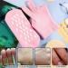 Moisturizing Gel Socks & Gloves Set for Softening Cracked Feet - Reusable Foot Care Spa Treatment (Pink) | International Shipping Available - Buy Online on GoSupps.com