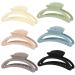 6 Pack Hair Clips 4.3 Inch Large Claw Clips for Women Cute Hair Claw Clips for Girls Claw Clips for Thick Hair Matte Hair Claw Clips for Thin Hair Strong Hold Hair Claws Nonslip Jaw Clips for Hair