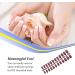 Dajidafu Women Glitter False Nails Artificial Press On Detachable Manicure Tools Shinny Pointed Ultrathin Full Cover Patch Pink - Buy Online on GoSupps.com