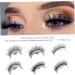 Self Adhesive Eyelash Reusable 3D Makeup Eyelash Self Stick False Fake Eyelash for Women Girl Eye Makeup Tool 1Pair Style3 Reusable Fake Eyelashes STYLE 2 - Buy Online on GoSupps.com