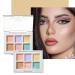 Color Correcting Concealer Palette 6 Colors Lightweight Smooth Correcting Contour Cream Makeup Palette (Color 01) Color F0601