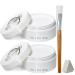 Clown White Face and Body Paint Makeup Kit Large Capacity Professional White Foundation Cream for Halloween Special Effects Face Painting Kits Including Brush and Sponge (100g/3.53 oz) White Face Paint