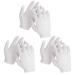 DSLSQD Cotton Gloves 3 Pairs White Cotton Gloves for Dry Hands Moisturizing Eczema Washable Cotton Gloves for Men and Women Guard Parade Jewellery Film Photo Coin Inspection Hand Spa (L)