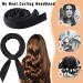 Originbuty Heatless Hair Curler for Long Hair Upgraded No Heat Hair Roller Sleeping Soft Rubber Hair Rollers Curling Ribbon and Rods for Natural Hair.(Black) - Buy Online on GoSupps.com