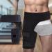 Harayaa Hip Puddle Compression Bandage & Knee Tendon Support Cuff - Thigh Compression for Injury Relief | PU Black - Buy Online on GoSupps.com