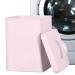Laundry Powder Tin With Scoop Washing Powder Storage Container Metal Washing Powder Storage Box Container Laundry Room Accessories For Detergent Storage (201611.7cm) Joberio Pink