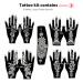 84 Tattoo Patterns Stencils Kit - 6 Pcs Temporary Tattoo Set in Brown, Black, Maroon - Buy Online on GoSupps.com