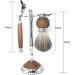 Lefeda Simply Men's Shaving Brush - Classic Silver Salon Tool Set (10x17cm) - Premium Rasier Brushes & Holder for a Perfect Finish - Buy Online on GoSupps.com