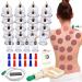 Cupping Set 24 Cups Hijama Cupping Therapy Set with Pump Vacuum Suction Cups for Body Cellulite Cupping Massage Back Pain Relief, Chinese Acupoint Physical Cupping Therapy 24 Count (Pack of 1)