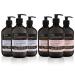 Baylis & Harding Goodness Hand Wash Bundle: 3 x 500 ml Sea Kelp & Peppermint & 3 x 500 ml Rose & Geranium (6 bottles) - Vegan Friendly 500.00 ml (Pack of 6) Hand Wash Bundle
