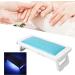 Foldable Nail Gel Dryer 27 Light Chips Quick Drying Hand Pillow 2 Stroke Nail Polish Curing Lamp for Home DIY (Blue) - Buy Online on GoSupps.com