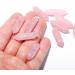 Rose Quartz Crystal 10 PCS Hexagonal Healing Reiki Stone Pendants - Bulk for Jewelry Making - Buy Online on GoSupps.com