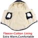 Vecomfy Fleece Lining Small Dog Hoodie Winter Jacket with Hood, Extra Warm Puppy Coat in Blue - Size S - Buy Online on GoSupps.com