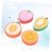 FRCOLOR 4pcs Bath Sponge Set - Body Shower Scrubbing Accessories | Loofah & Bath Scrubber - Perfect for Bathroom Decor - Orange - Buy Online on GoSupps.com