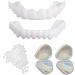 Buy Flipped Warm Snap-On Dentures | 2 Pairs Fake Teeth & Veneers for Men & Women - Temporary Clip-In Smile Solution - Buy Online on GoSupps.com