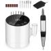 Electric Nail Drill File 35000 RPM Electric Nail Files Adjustable Speed Professional Nail Files for Acrylic and Gel Nails Electric Manicure Pedicure Kit with LCD Display Touchscreen Buttons (White)