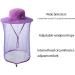 Summer Mesh Safari Sun Hat - Purple | Unisex Outdoor Sun Protection - Buy Online on GoSupps.com