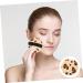FRCOLOR Bathing Accessories Leopard Print Round Puff esponjas para maquillaje cosmetic puffs pads large sponge dry face puff Household Powder Flocking cloth make up Blending Sponge - Buy Online on GoSupps.com