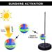 CROWN ME Glow in Dark Tetherball Ball Set - Includes Rope, Carabineer Hoop, Pump - Red/Green/Blue - 2 Needles - Buy Online on GoSupps.com