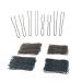 200Pcs 6cm U Shaped Hair Pins Bun Hair Pins with Storage Box   Black (Brown and Black 200Pcs U Pins)