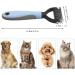nuoshen Pet Grooming Dematting Comb Double Sided Teeth Blade Dog Undercoat Rake Comb Pet Rake Comb for Dogs and Cats Removes Loose Undercoat - Buy Online on GoSupps.com