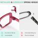 Eyekepper Oversized Metalless Reading Glasses - 6 Pack +1.75 Spring Hinges for Women - Stylish Mix Colors - Buy Online on GoSupps.com