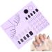 Nail Mat | Nail Practice Manicure Protector Pad Nail Polish Coloring Practice Professional Nail Manicure Tools for Acrylic Fingernails Purple - Buy Online on GoSupps.com