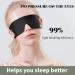 Buy Soft Zero Pressure Sleeping Eye Mask - 100% Light Blocking for Men & Women | Perfect for Travel & Relaxation - Buy Online on GoSupps.com
