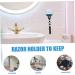 Angoily 10 StK Shaver Holder - Razor Shower Hook & Stand Storage for Bathroom | Ideal Razor Holder for Shower - Buy Online on GoSupps.com
