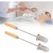 Premium Stainless Steel Cupping Stick Set - Fire-Tied Rods with Wooden Handle - Traditional Reusable Cupping Therapy 2 Pieces for Optimal Health - Buy Online on GoSupps.com