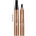 Liquid Eyebrow Pencil Brow Pencil with Fork Tip 4 Point Waterproof Eyebrow Pencil No Smudge Liquid Brow Quick Dry EyeLiner for Long Lasting Light Brown - Buy Online on GoSupps.com