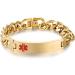 Personalized Medical Alert Bracelets | Emergency Medical ID Bracelets for Men & Women | Durable Stainless Steel Tags - Buy Online on GoSupps.com