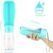 JOPHEK 550ML Portable Pet Drinking Bottle Leak-Proof 180 Foldable Water Bottle for Dogs & Cats with Activated Carbon Filter Perfect for Travel Camping & Daily Walks (Blue) - Buy Online on GoSupps.com