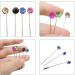 Honbay 30PCS Colorful Crystal Hijab Pins with Safety Caps - Muslim Scarf Brooch Shawl Safety Pins - Buy Online on GoSupps.com