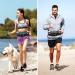 Buy AUNIQ Drinking Belt for Running - Hydration Tape with 2 x 300ml Water Bottles - Reflective Pockets for Marathon Jogging Cycling & Travel (Black) - Buy Online on GoSupps.com