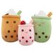 Bubble Tea Plush Pillows Cute Boba Plushies Soft Toys Giant Boba Stuffed Animal pillow for Boba Lovers (Green 50cm) Green 50cm