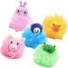 NUOBESTY Kids Cartoon Animal Bath Shower Sponge Scrubber - 4pcs (Random Style) | Children Toddler Bathroom Supplies - Buy Online on GoSupps.com