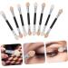WOONEKY 30pcs Eye Shadow Stick Lipstick Applicator Sponge Eyeshadow Makeup Lip Gloss Make up Brush Aluminum - Buy Online on GoSupps.com