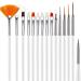 Topyond Complete Nail Art Tool Set with Double Head Rhinestone Drill Pen Nail Brushes and DIY Manicure Painting Accessories - Buy Online on GoSupps.com