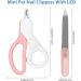LED Light Cat Nail Clipper: Professional Clippers for Cats, Dogs, and Small Animals - Pink - Buy Online on GoSupps.com