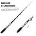 Dingbear Telescopic Carbon Fishing Rod - 1.8m Sea & River Angelrute | Durable & Portable Mini Rod - Buy Online on GoSupps.com