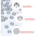 1500Pcs Nail Gems Flat Back Crystal Rhinestones + Tweezer | Face & Nail Art Decoration | 3 Sizes White-AB - Buy Online on GoSupps.com