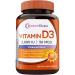 Doctor's Recipes Vitamin D3 2000 IU Cholecalciferol 120 Softgels Non-GMO Bones Calcium Absorption Immune Health Energy & Mood Support