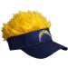 Reebok Fan Hair Visor Cap - NFL Velcro Golf Hat, One Size, Fandom Gear Los Angeles Chargers