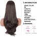 PORSMEER Dark Brown Drawstring Ponytail Extension 26 Inch - Natural Straight Wavy Synthetic Hairpiece for Women - Daily Use/Party - Dark Brown-6 - Buy Online on GoSupps.com