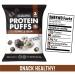 Shrewd Food Protein Puffs - Low Carb, High Protein Cookies & Cream Snacks (8 Pack) - Gluten Free, Soy Free, Nut Free - Buy Online on GoSupps.com