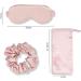 3 Piece Set Silk Eye Masks for Sleeping - 100% Mulberry Silk Blackout Blindfolds - Anti-Allergy & Perfect for Travel, Nap, and Meditation - Buy Online on GoSupps.com
