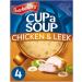 Cuppa Soup Variety Bundle - 4 Delicious Flavours - with Batchelors Cup a Soup Beef & Tomato Chicken & Leek Broccoli & Cauliflower and Mushroom - 16 Sachets in Total - Ready in Minutes - Buy Online on GoSupps.com