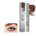 Washable Metal Rod Mascara - Waterproof Tubing Mascara Volume and Length Iron Wand Mascara Long Lasting Smudge-Proof Non Clumping Lengthening Fiber Lash Mascara Makeup for Women (Brown One Size) Brown 7 ml (Pack of 1)